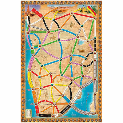 Настольная игра Ticket to Ride Сердце Африки дополнение Hobby World 915781 1